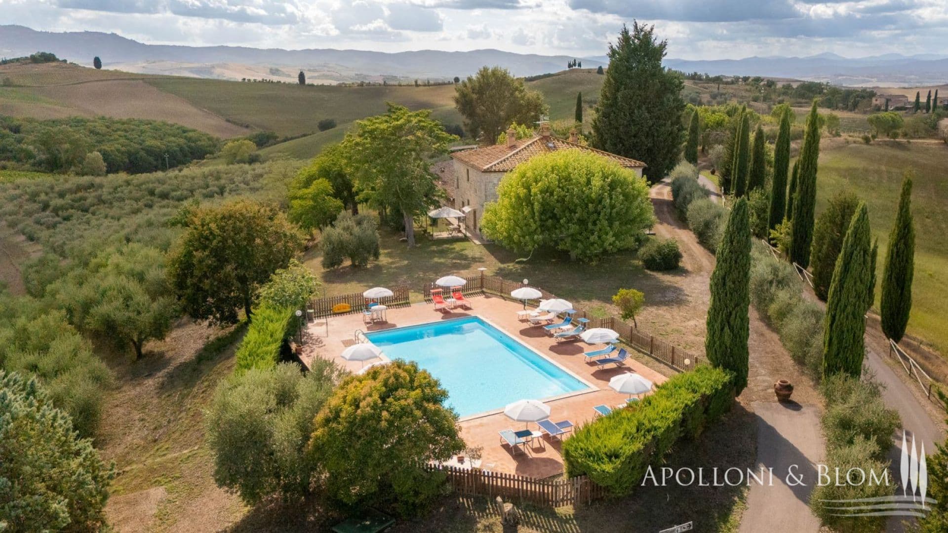 Orpheus Stone Country House with pool and winery near Montalcino